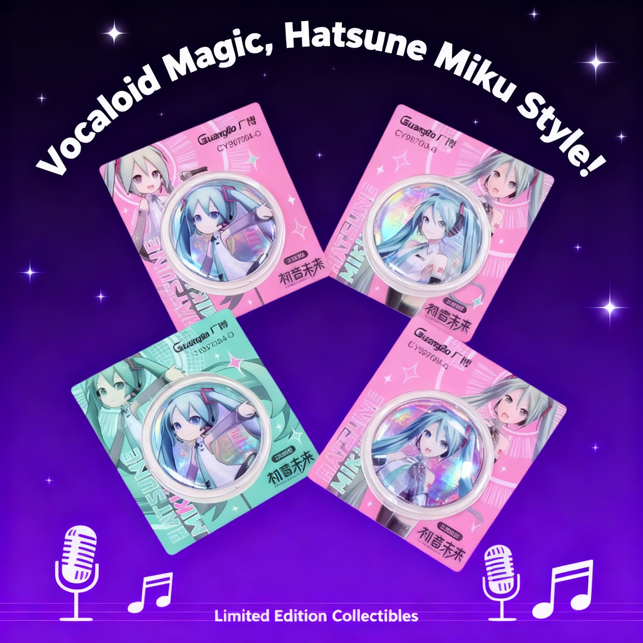 Anime Merchandise In Japan - Official Hatsune Miku Anime Badge Cute