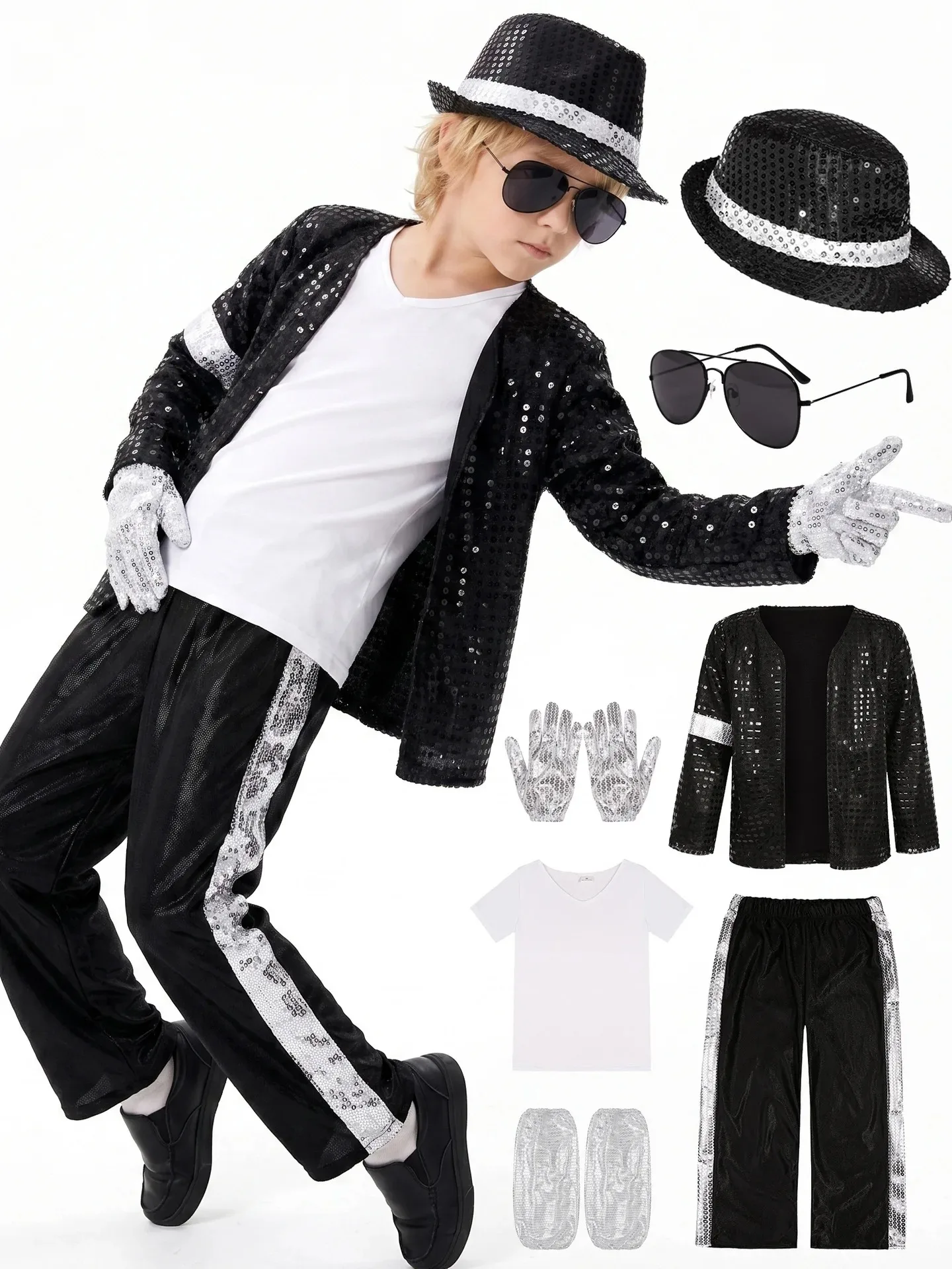 Anime Girl Merchandise - Michael Jackson Kids Clothes Halloween Cosplay
