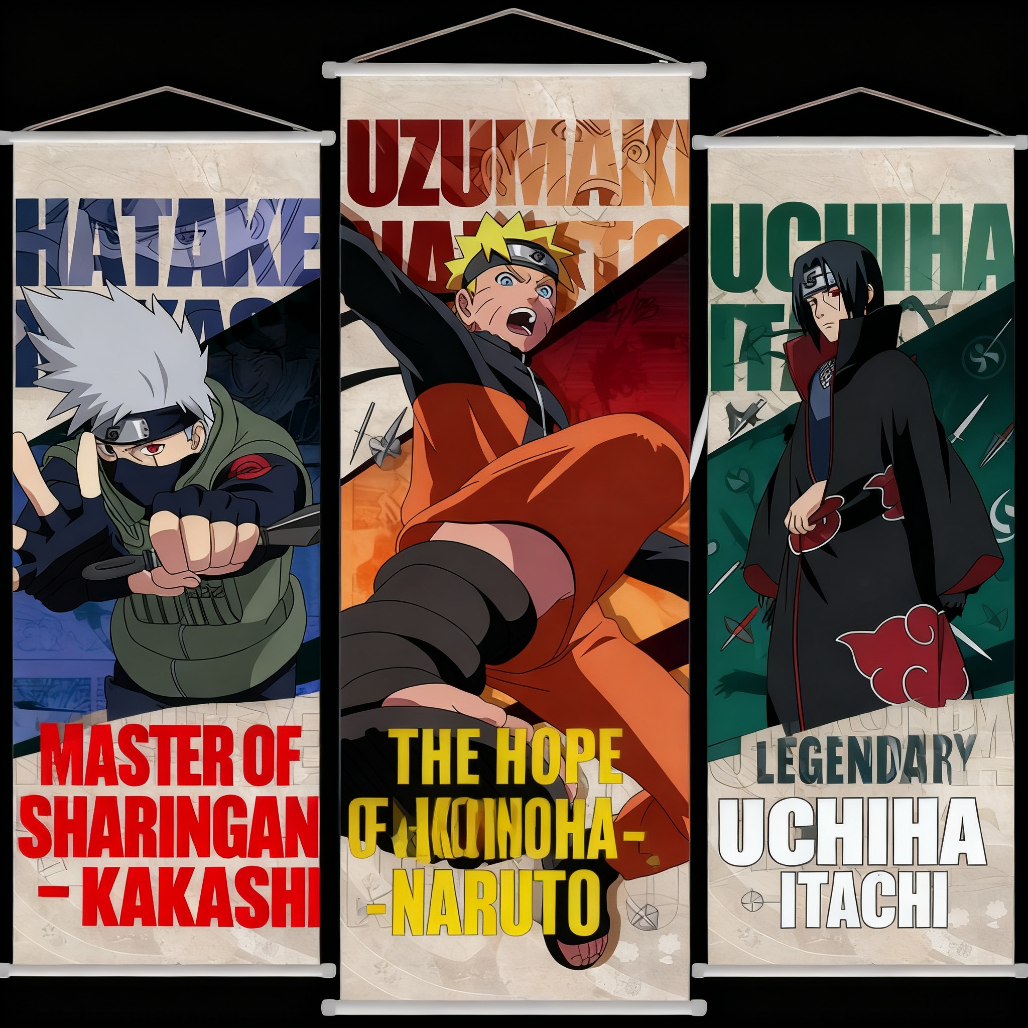 Anime Merchandise Posters - Naruto Anime Wall Hanging Scroll Poster
