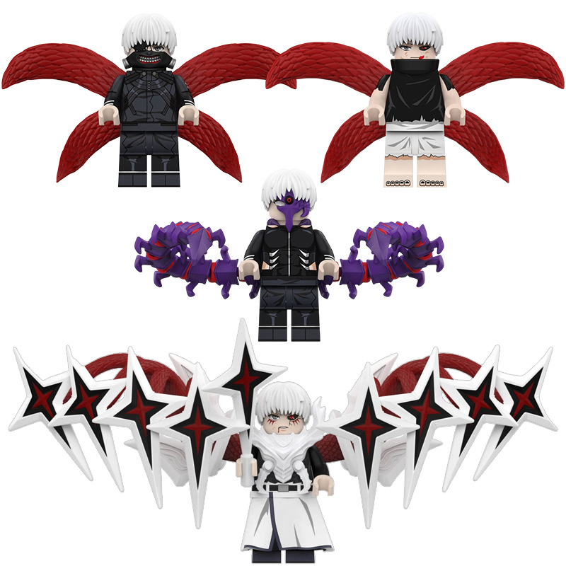 Anime Merchandise In Chinese - Anime Character Figurines Mini Bricks Kaneki