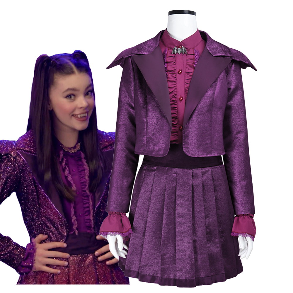 Anime Girl Merchandise - Vampire Nana Cosplay Purple Uniform skirt