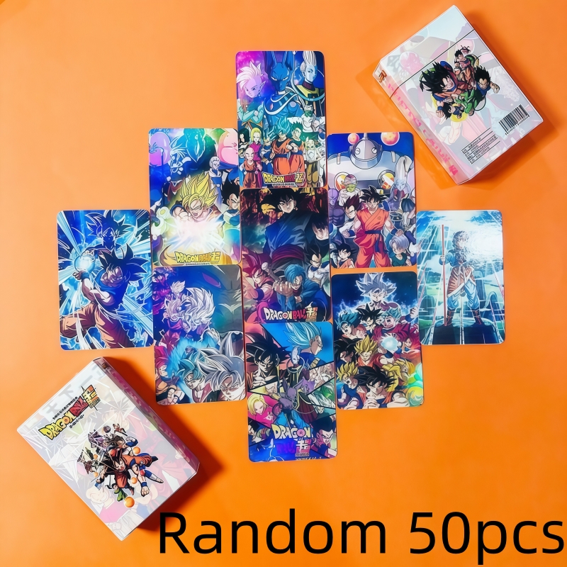 Anime Merchandise In Japan - 50pcs Dragon Ball holographic cards cartoon