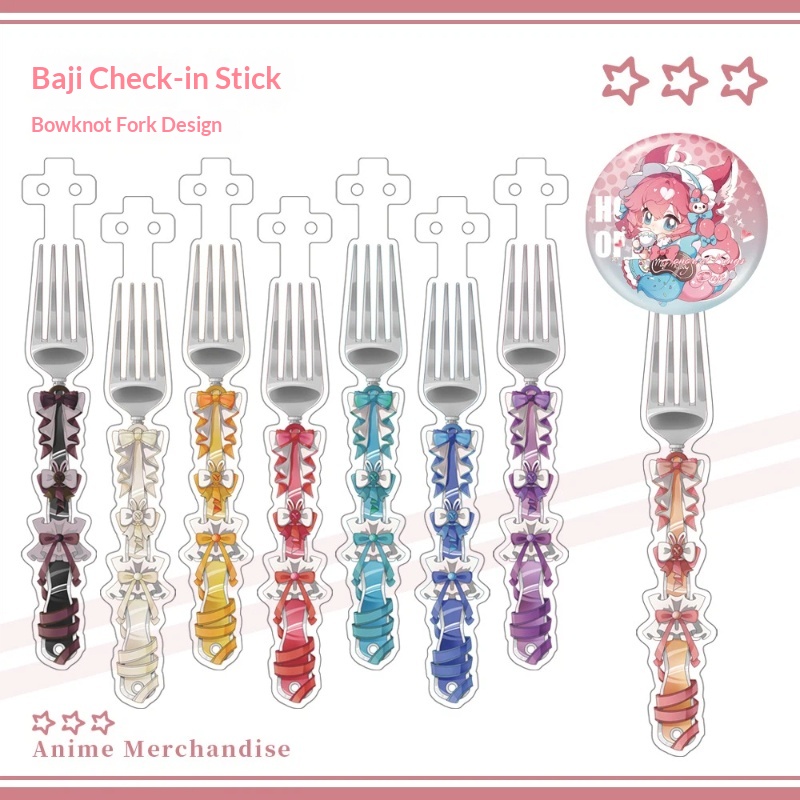 Anime Acrylic Bowknot Fork Sha - Anime Merchandise China 评论和价格
