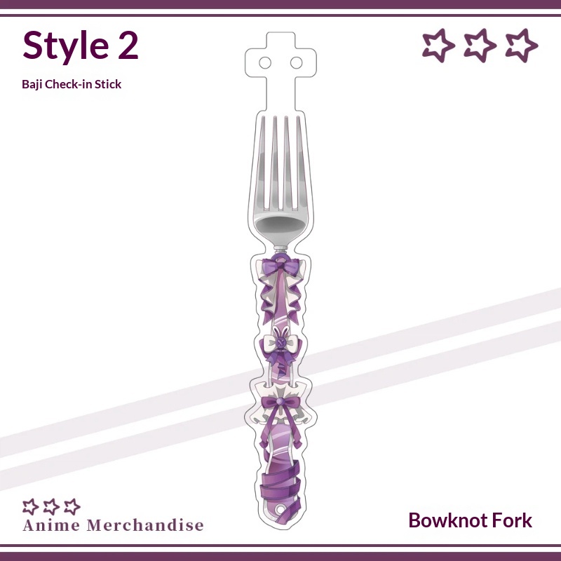 Anime Acrylic Bowknot Fork Sha - Anime Merchandise China 评论和价格
