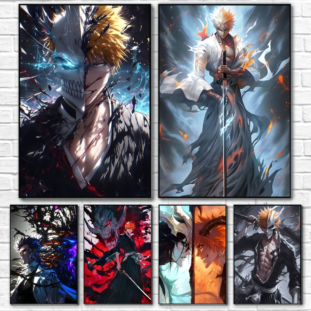 B-Bleach K-Kurosaki I-Ichigo A - Anime Merchandise Posters 评论和价格