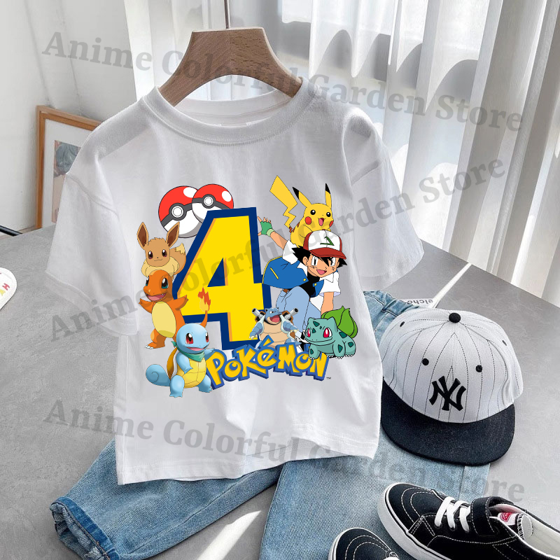 Anime Pokemons Kawaii T-shirts - Anime Girl Merchandise 评论和价格