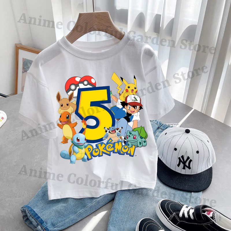 Anime Pokemons Kawaii T-shirts - Anime Girl Merchandise 评论和价格