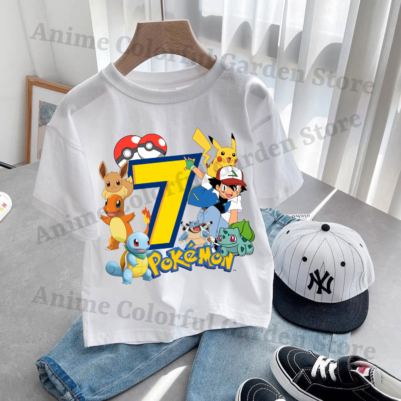 Anime Pokemons Kawaii T-shirts - Anime Girl Merchandise 评论和价格