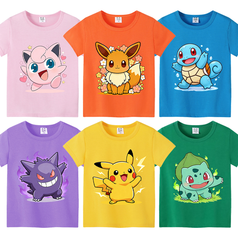 Anime Pokemons Kawaii T-shirts - Anime Girl Merchandise 评论和价格