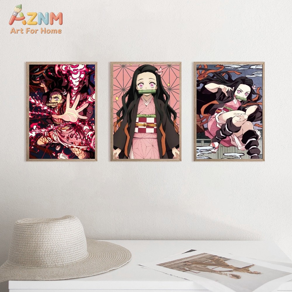 AZNM Demon Slayer Kamado Nezuk - Anime Merchandise Posters 评论和价格