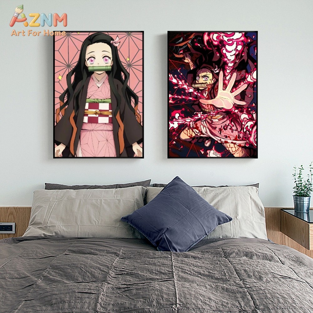 AZNM Demon Slayer Kamado Nezuk - Anime Merchandise Posters 评论和价格
