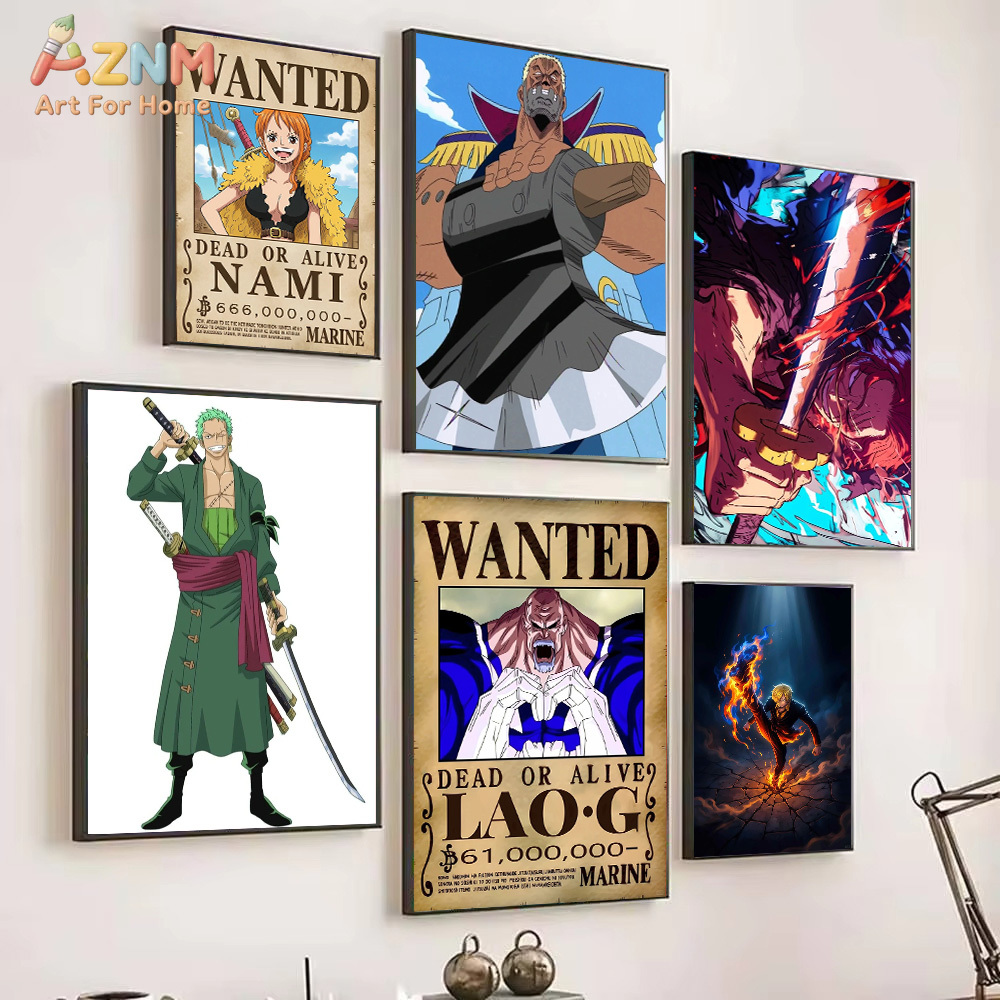 AZNM One Piece Nami Wanted Pos - Anime Merchandise Posters 评论和价格