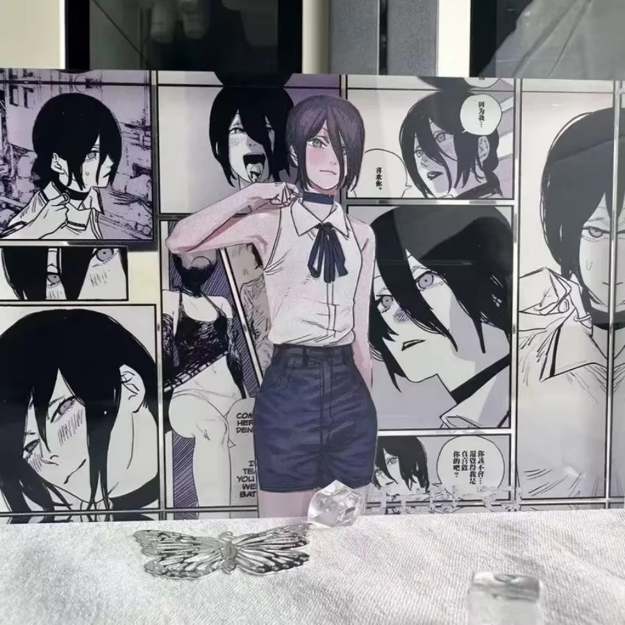 Anime Figure Denji and Reze Ac - Acrylic Stand Figure 评论和价格